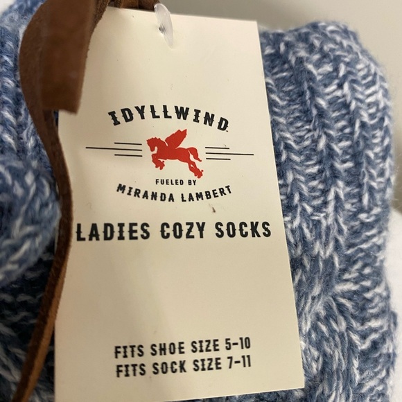Idyllwind Cozy Blue Hosiery Socks - Picture 2 of 6
